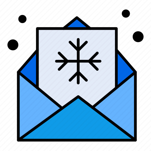 Snow, winter, email, message, snowflake icon - Download on Iconfinder