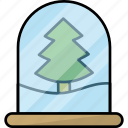 snow, globe, christmas tree, decoration piece, crystal ball, ornament