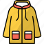 coat, garment, raincoat, protection, rain, jacket, safety 