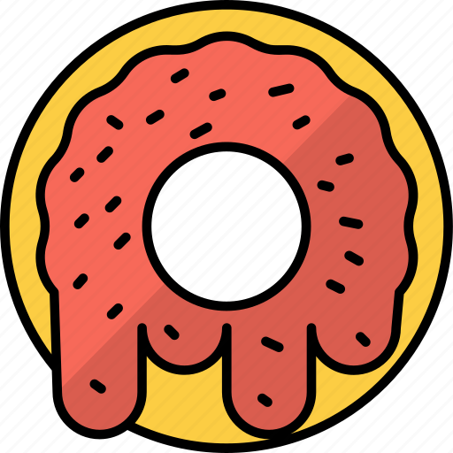 Donut, sprinkles, sweet, doughnut, bakery, dessert icon - Download on Iconfinder