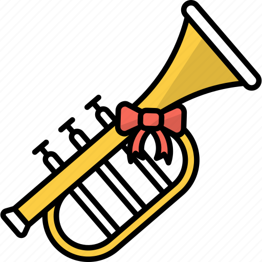 Music, horn, instrument, trumpet, announce, bow, brass instrument icon - Download on Iconfinder