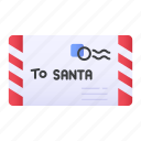 christmas, santa claus, letter, mail