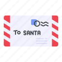 christmas, letter, santa claus, mail