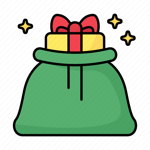 Christmas, santa claus, sack, present icon - Download on Iconfinder