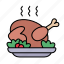 turkey, food, christmas dinner, dinner, festive 