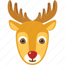 decoration, christmas, reindeer, rudolf