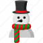 snowman, winter, christmas, cold 
