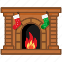 winter, living, christmas, fireplace, furniture, warm, chimney 