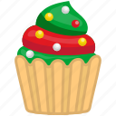 cake, santa icecream, cup cake, christmas, christmas cake 