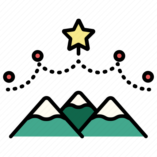 Winter, mountain, christmas, holiday, xmas, snow, decoration icon - Download on Iconfinder