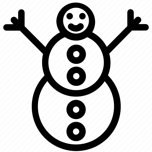 Snowman, winter, christmas, vector, decoration, snow, cold icon - Download on Iconfinder