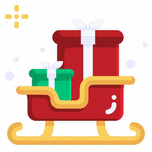 Sleigh, sledge, christmas, xmas, sled, transportation icon - Download on Iconfinder