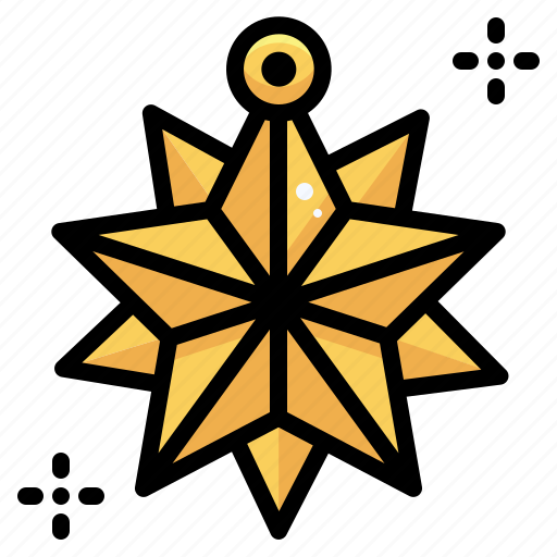 Star, christmas tree, decoration, xmas, adornment icon - Download on Iconfinder