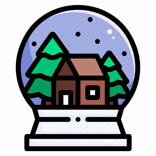 Snow globe, christmas, tree, snow, decoration icon - Download on Iconfinder