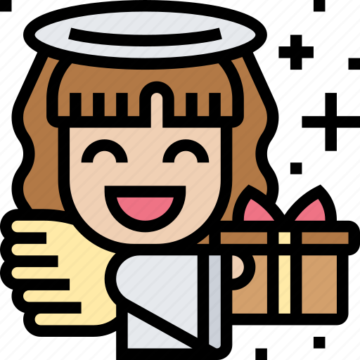 Angel, blessing, gift, present, celebrate icon - Download on Iconfinder