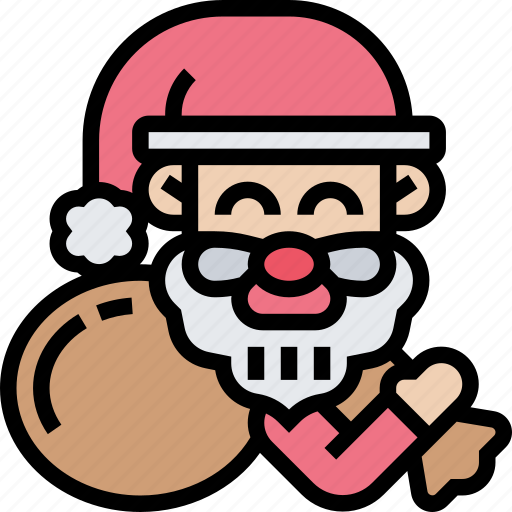 Santa, christmas, gift, present, celebration icon - Download on Iconfinder