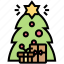 christmas, tree, celebrate, decoration, present