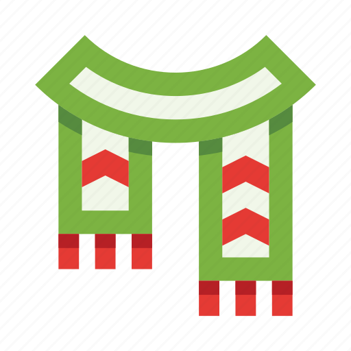 Christmas, scarf, winter, accessories, wear, apparel, clothes icon - Download on Iconfinder