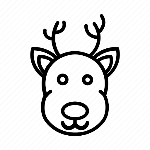 Deer, reindeer, santa, xmas icon - Download on Iconfinder