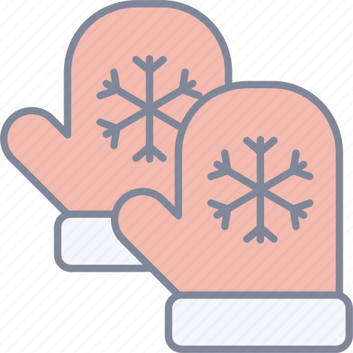 Gloves, mitten, snow flakes, winter clothing icon - Download on Iconfinder