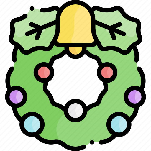 Wreath, christmas, decoration, ornament, bell, christmas wreath icon - Download on Iconfinder