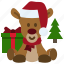 christmas, deer, reindeer, xmas, present, gift, animal, character 