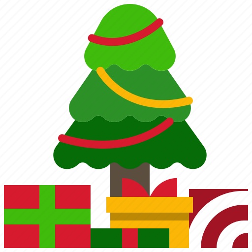 Christmas, tree, pine, xmas, winter, gift, present icon - Download on Iconfinder