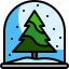 christmas, decoration, toy, crystal, snow, pine, xmas, tree 