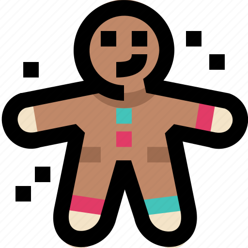 Gingerbread, man, bakery, sweet, cookie, biscuit, christmas icon - Download on Iconfinder