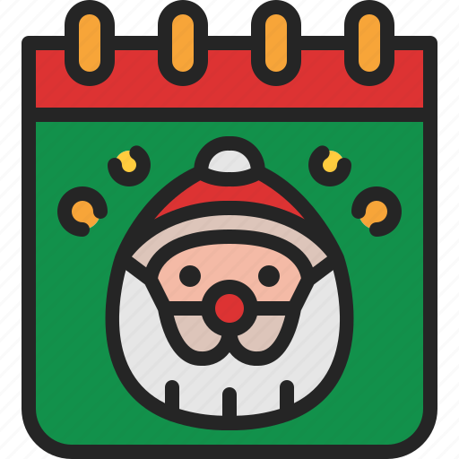 Christmas, xmas, calendar, date, time, merry, festival icon - Download on Iconfinder