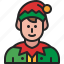 elf, helper, costume, character, avatar, santa, gnome 