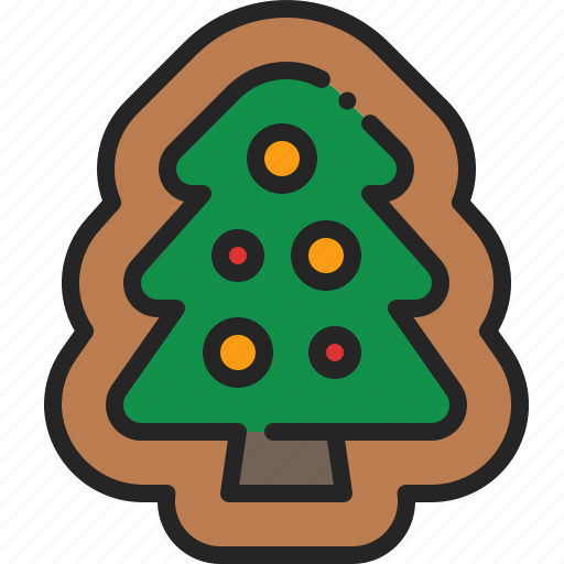 Gingerbread, pine, tree, cookies, dessert, sweet, snack icon - Download on Iconfinder