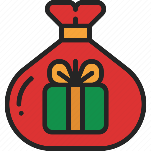 Present, bag, gift, christmas, santa, surprise, distribute icon - Download on Iconfinder