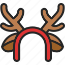 reindeer, headband, fashion, accessory, costume, christmas