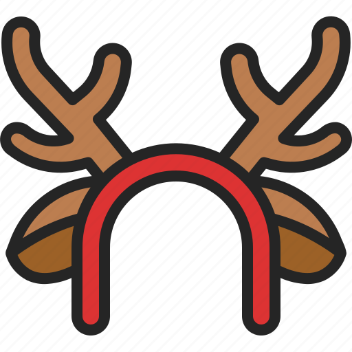 Reindeer, headband, fashion, accessory, costume, christmas icon - Download on Iconfinder