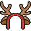 reindeer, headband, fashion, accessory, costume, christmas 
