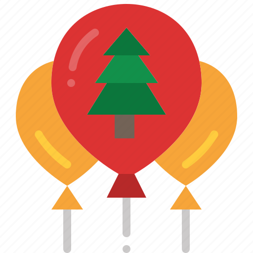 Balloon, party, decorate, christmas, event, helium, floating icon - Download on Iconfinder