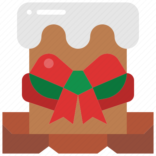 Chimney, roof, smokestack, house, christmas, celebrate, exterior icon - Download on Iconfinder