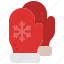 mitten, gloves, warm, fashion, winter, clothes, santa 