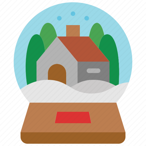 Snow, globe, sphere, gift, decoration, christmas, glass icon - Download on Iconfinder