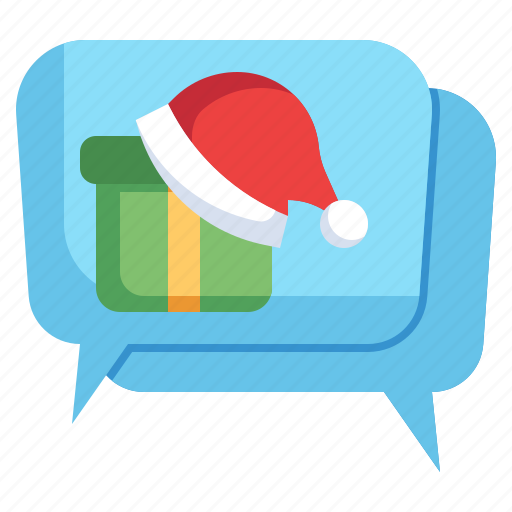 Christmas, chat, smartphone, message icon - Download on Iconfinder