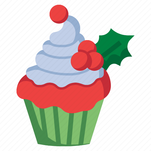 Muffins, christmas, cake, dessert, sweet icon - Download on Iconfinder