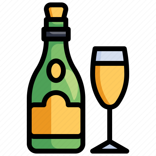 Champagne, party, bottle, alcohol, birthday icon - Download on Iconfinder