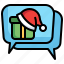 christmas, chat, smartphone, message 