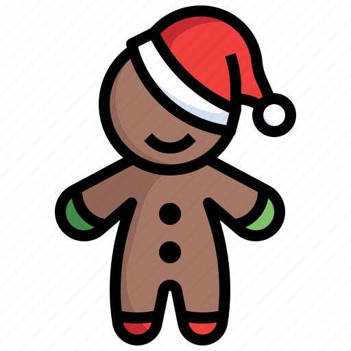 Gingerbread, man, cookie, bakery, food icon - Download on Iconfinder