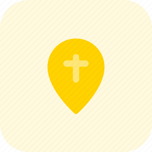 Chruch, location, holiday, christmas, pin icon - Download on Iconfinder