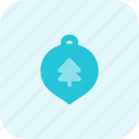pine, tree, bauble, holiday, christmas