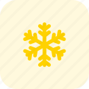 six, branches, snowflake, holiday, christmas, winter