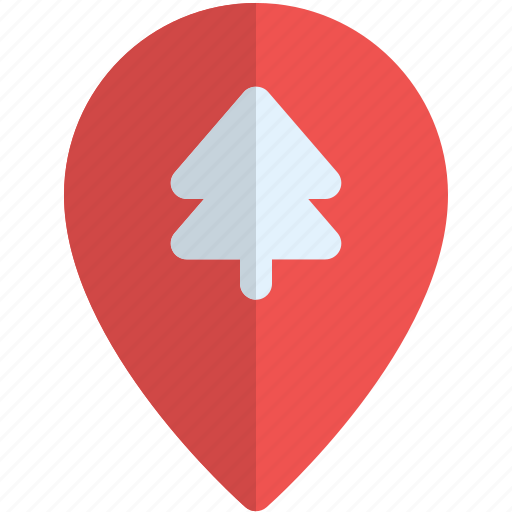 Christmas, location, holiday, pin icon - Download on Iconfinder