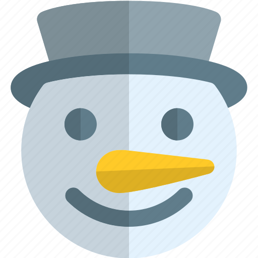 Snowman, face, holiday, christmas, emoticon icon - Download on Iconfinder